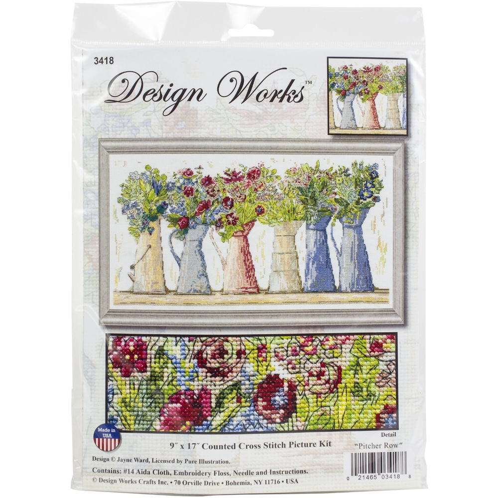 Buy Online Design Works Counted Cross Stitch Kit X Pitcher Row