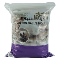 Union Soft & Safe Cotton Balls, 100 x 3 Pieces - Pack of 8 - Carton
