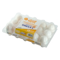 Union Eggs Omega 3 White, 15 Pieces - Pack of 24 - Carton