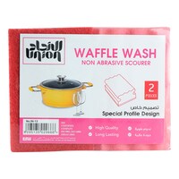 Union 2 Pieces Waffle Wash Non Abrasive Scourer - Pack of 36 - Carton