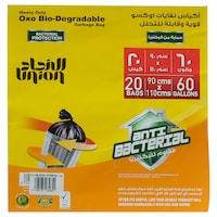 Picture of Union 2 Pieces Oxo Bio Bin Liner Roll Trash Bags, 90 x 110cm - Pack of 5 - Carton