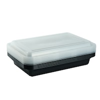 Picture of Union Rectangular Microwave Containers, 6 Pieces - Pack of 10 - Carton