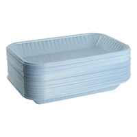 Union No.3 Disposable Tray, White, 1kg - Pack of 10 - Carton
