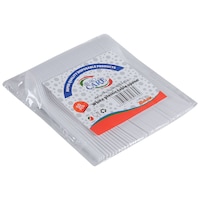Disposable 50 Pcs Plastic Tea Spoons Pack, White - Carton of 40 Packs