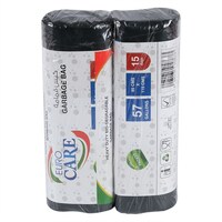 Picture of Bio-Degradable 15 Pcs Garbage Bag Roll, 57gal, 2 Roll Pack - 10 Pack Carton