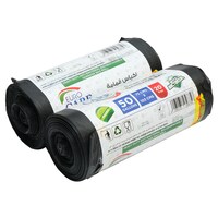 Picture of Anti-Bacterial 20 Pcs Garbage Bag Roll, 50gal, 2 Roll Pack - 10 Pack Carton