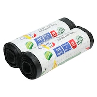 Picture of Anti-Bacterial 15 Pcs Garbage Bag Roll, 57gal, 2 Roll Pack - 10 Pack Carton