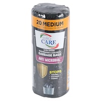 Picture of Anti-Microbial 20 Pcs Garbage Bag Rolls, 50gal - Carton of 20 Rolls