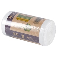 Picture of Recycled Plastic 30 Pcs Garbage Bag Rolls, White, 5gal - Carton of 20 Rolls