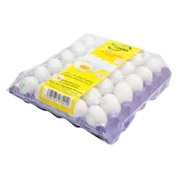 Picture of Farm Fresh 30 Pcs Large Eggs Tray, White - Carton of 12 Trays