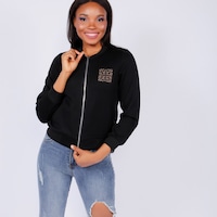 Picture of Long-Sleeve Zipper Jacket, Black - Pack of 12Pcs