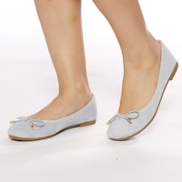 Classic Round-Toe Ballerina Shoes with Bow - Pack of 12