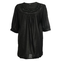 Picture of Women's Mid Sleeve Loose Fit Shimmery Blouse - Carton of 24 Pcs