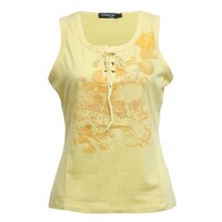 Picture of Women's Sleeveless Blouse with Neck Tie, Yellow - Carton of 24 Pcs