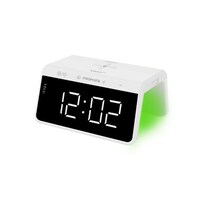Promate Digital Alarm Clock with 10W Wireless Charging