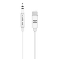 Promate Apple MFi Certified Lightning AUX Cable, 1m