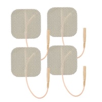 TENSpros Premium Tan Cloth Electrodes, Tan, 2x2 Inch, 4 Pcs