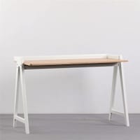 Daamudi Kai Modern Nordic Desk with Solid Wood Base & Oak Top