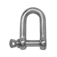 Gi D Shackle for Hook Locking and Wire Rope Fastener, Grey