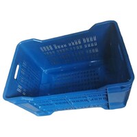 Picture of Shree Plastics Rectangular Mesh Vegetable Plastic Crate for Storage