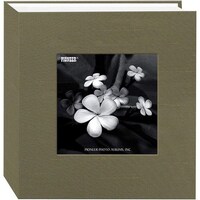 Pioneer DA-100SKF/CA Photo Albums 100 Pocket Caramel Silk Fabric Frame Cover for 4 by 6-Inch Prints