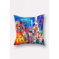 Bonamaison Throw Pillow Cover, Multi-Colour, 45 x 45 cm, BNMYST1261