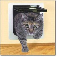 Picture of Ideal Pet Products Cat Flap Door with 4 Way Lock, 6.25