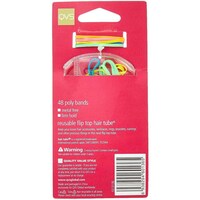 Picture of QVS Kids Colored Hair Poly Bands, Pack of 48