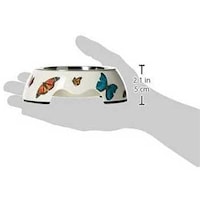 Picture of Nutrapet Applique Butterfly Printed Small Round Bowl Set
