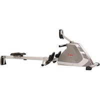 Sunny Health & Fitness Unisex Adult SF-RW5854 Programmable Magnetic Rower - Silver, One Size (Box Damaged)