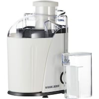 Black & Decker 400W Juicer Extractor With Wide Chute - White, JE400-B5, (Box Damaged)