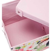 Picture of Bosphorus Storage Box With Lid Bird And Spring Pattern FS-6131E, Fabric, Multi-Colour