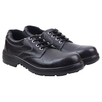 JBW TIMEX ISI Marked Leather Safety Footwear, Black