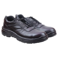 JBW Honda ISI Marked Men's Executive Leather Safety Shoes, Black
