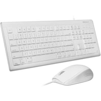 Picture of Macally 104 Key USB Wired Keyboard with USB Optical Mouse Combo(MKEYECOMBO), white