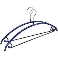 WENKO Universal hangers Combi 42 - set of 2 clothes hangersSilver shiny