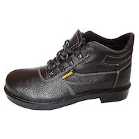 Picture of Emperor REX High Ankle Nitrile Rubber Sole Safety Shoes, Black