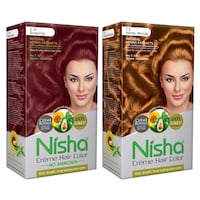 Nisha Cream Hair Colour, 60 gm, Combo, Pack of 2