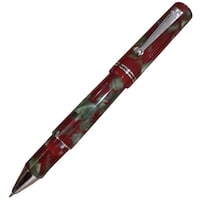Delta the Journal Marbled Red With Gunmetal Trim Rollerball Pen