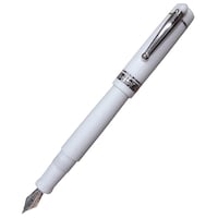 Delta We Emotion White Resin with Metal Trim & Clip Fountain Pen