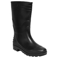 Picture of Hillson Plain Toe Gumboot, Welcome, Black