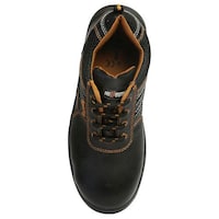 Picture of Hillson Steel Toe Safety Shoes, Sporty, Black & Brown