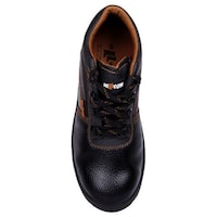 Hillson Steel Toe Safety Shoes, Workout, Black & Brown
