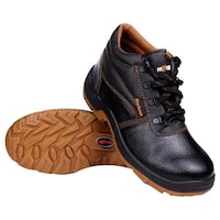 Picture of Hillson Steel Toe Safety Shoe, Workout, Black & Brown