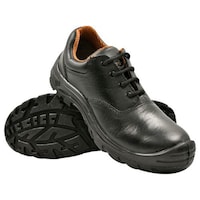 Picture of Hillson Grain Leather Safety Shoes, MF 01, Black & Orange