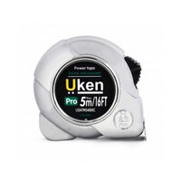 Picture of Uken Chrome Plated Steel Metric Imperial Measuring Tape, 5m, Silver