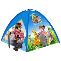 Hridaan Kids Foldable and Portable Play Tent House, Zoo Series