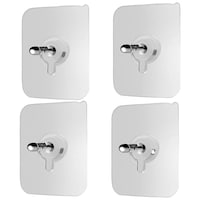 Picture of Hridaan Adhesive Wall Mount Screw Hooks Stickers, Pack of 4