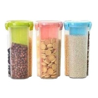 Picture of Hridaan Enterprise Plastic Storage Containers, Multicolour, Pack of 3