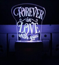 Picture of Hridaan Colour Changing Forever Love 3d Illusion Led Night Lamp